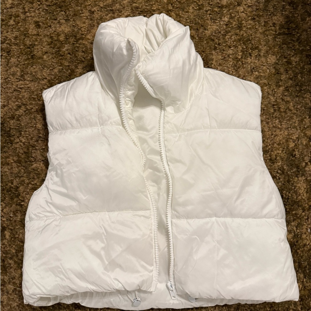 white amazon vest